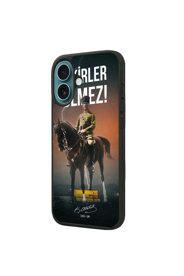 iPhone 16 Uyumlu Mustafa Kemal Ataturk Tasarımlı Glossy Premium Kılıf
