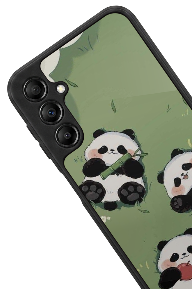 Samsung Galaxy A14 Uyumlu Panda Tasarımlı Glossy Premium Kılıf