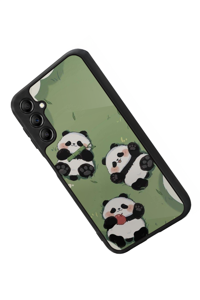 Samsung Galaxy A14 Uyumlu Panda Tasarımlı Glossy Premium Kılıf