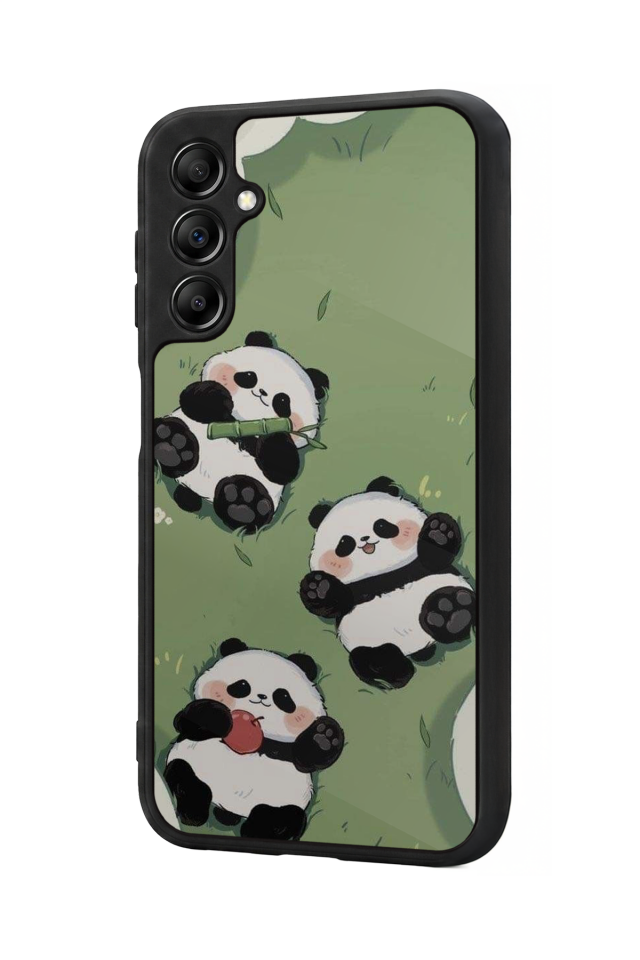 Samsung Galaxy A14 Uyumlu Panda Tasarımlı Glossy Premium Kılıf