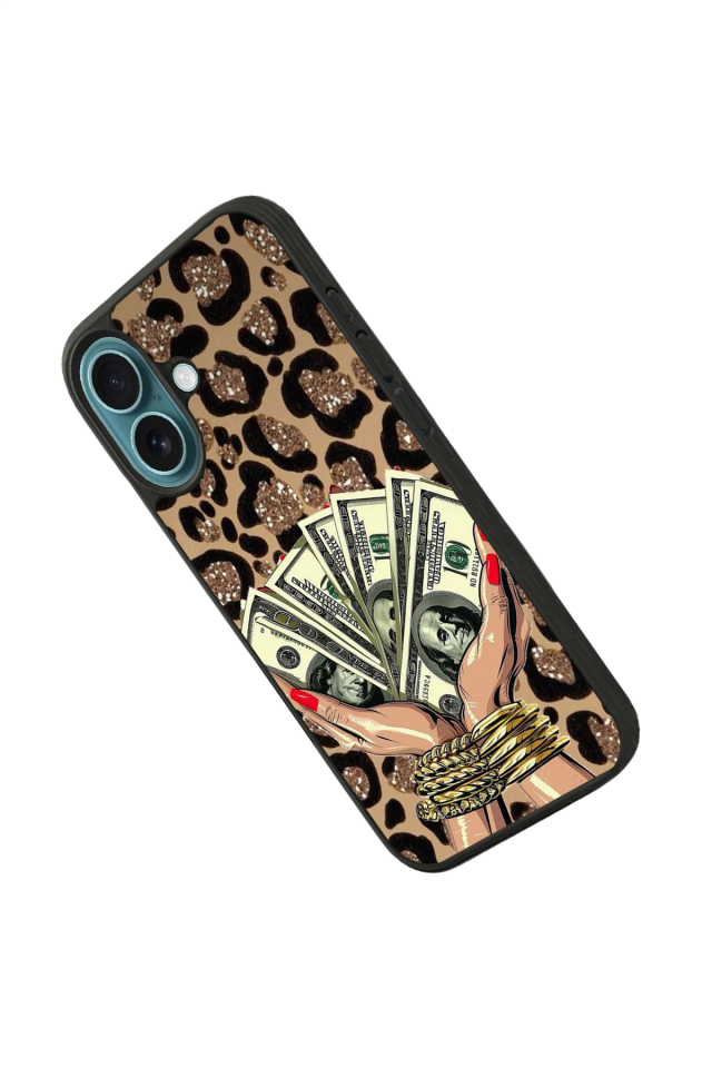 iPhone 16 Plus Uyumlu Para Tasarımlı Glossy Premium Kılıf