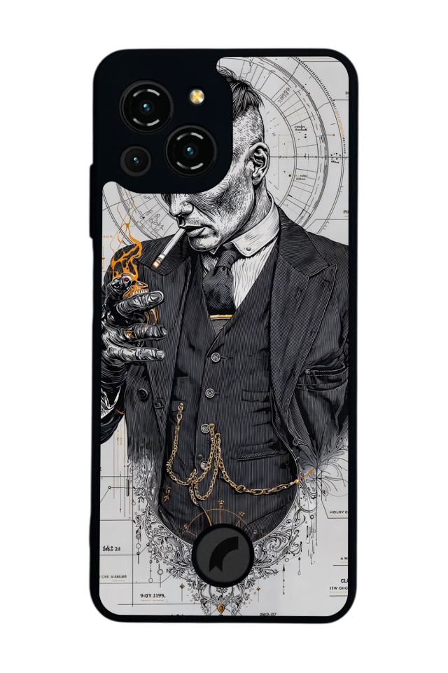 Reeder S23 Pro Max Uyumlu Peaky Blinders Tasarımlı Glossy Premium Kılıf