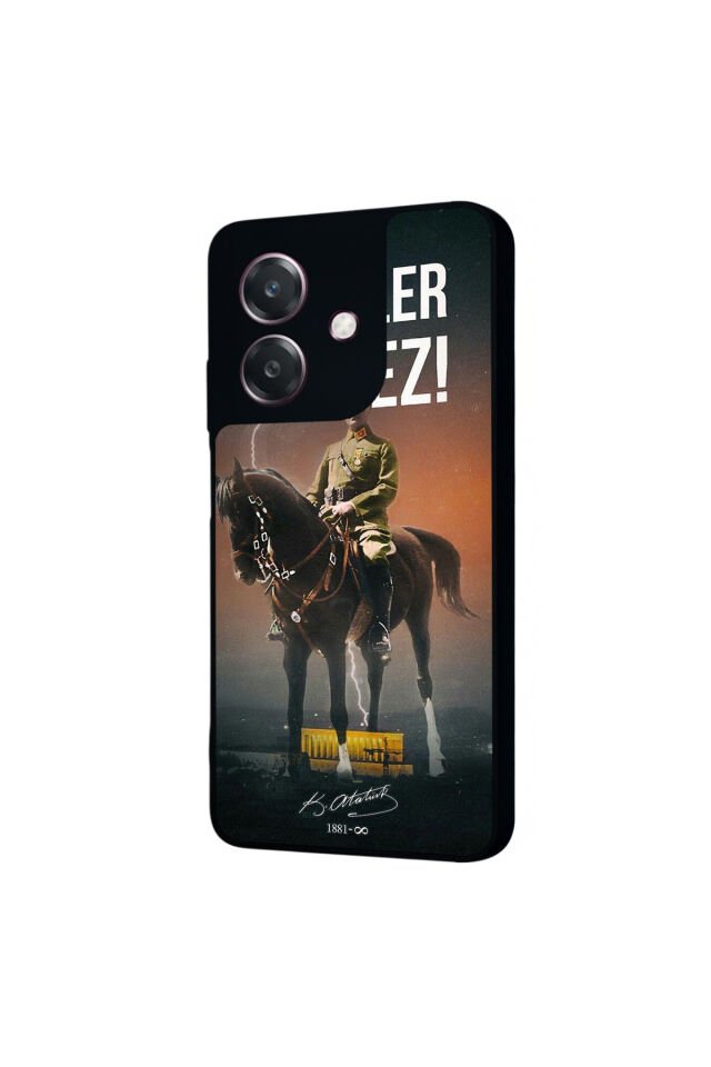 Oppo A3 5G Uyumlu Mustafa Kemal Ataturk Tasarımlı Glossy Premium Kılıf