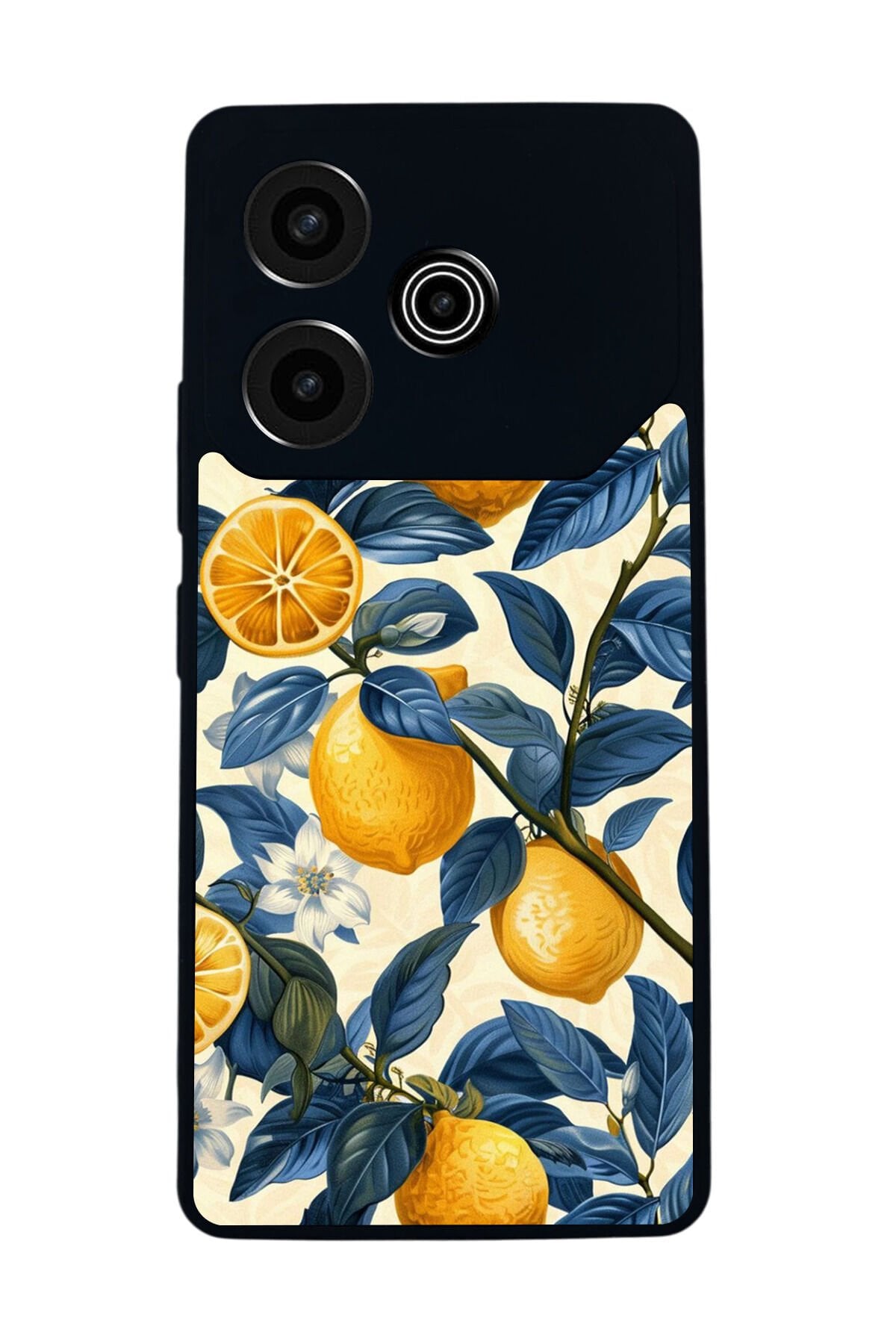 Tecno Pova 6 Uyumlu Limon Tasarımlı Glossy Premium Kılıf