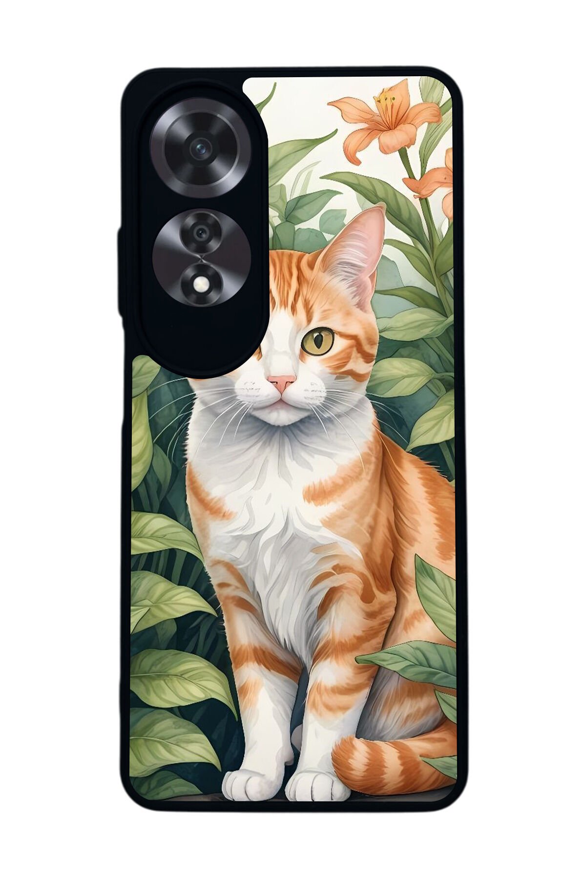 Oppo A60 Mat Siyah uyumlu Kılıf – Yumuşak Silikon, Koruyucu, Şok Emici Kapak
