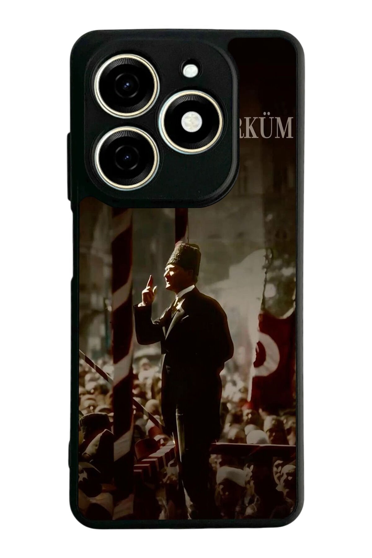 Infınıx Smart 8 Pro Uyumlu Mustafa Kemal Ataturk Tasarımlı Glossy Premium Kılıf