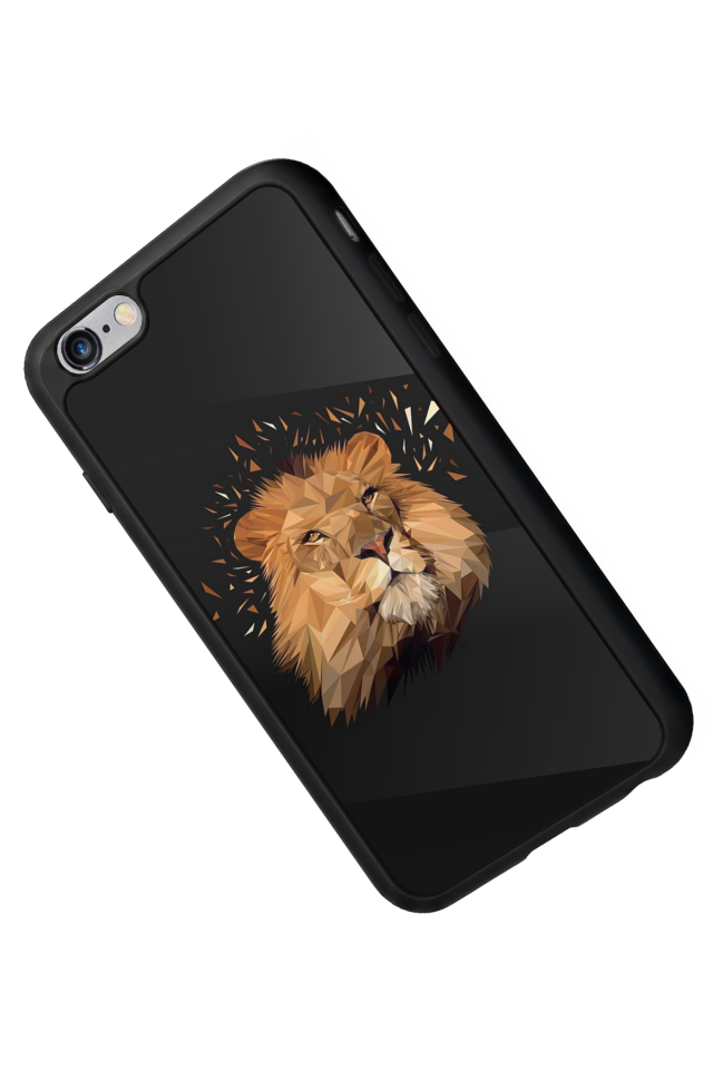 iPhone 6 Plus Uyumlu Aslan Tasarımlı Glossy Premium Kılıf