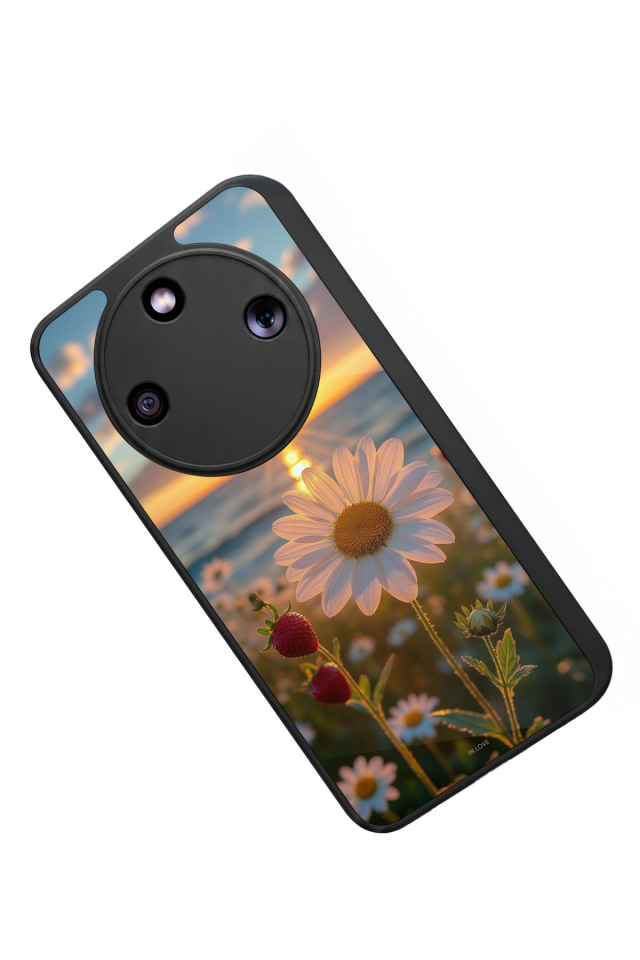 Honor Magic 8 Lite Uyumlu Cicek Tasarımlı Glossy Premium Kılıf