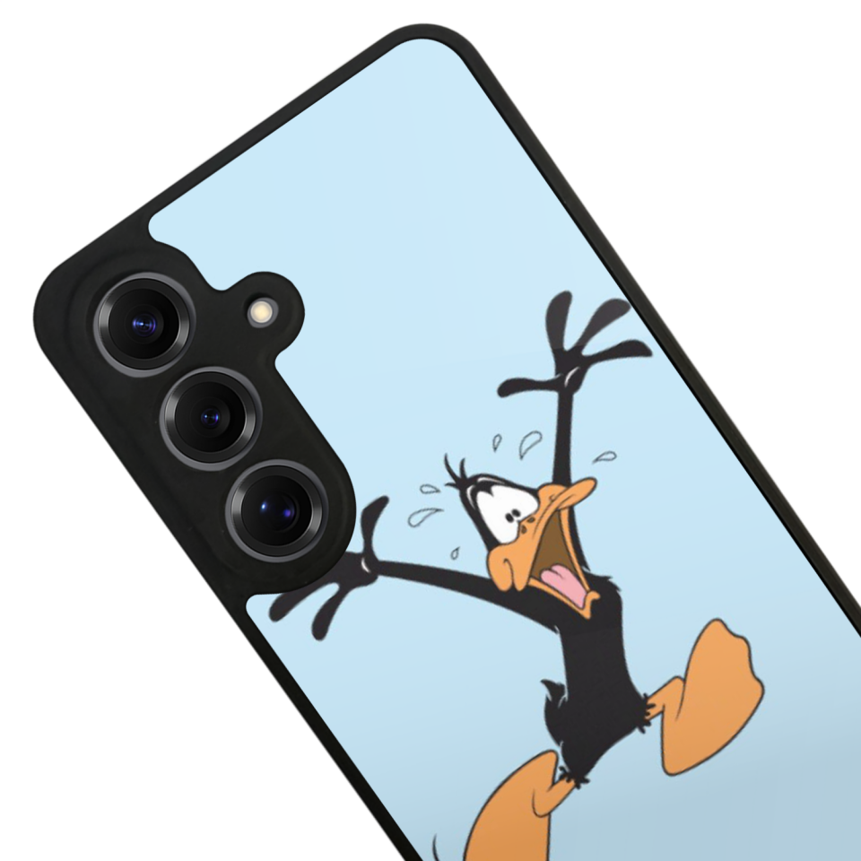 Samsung Galaxy S25 Uyumlu Daffy duck Tasarımlı Glossy Premium Kılıf