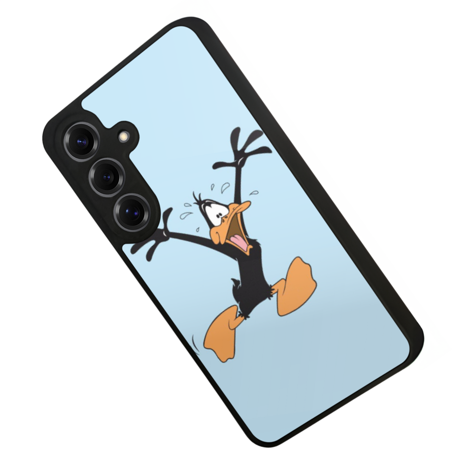 Samsung Galaxy S25 Uyumlu Daffy duck Tasarımlı Glossy Premium Kılıf