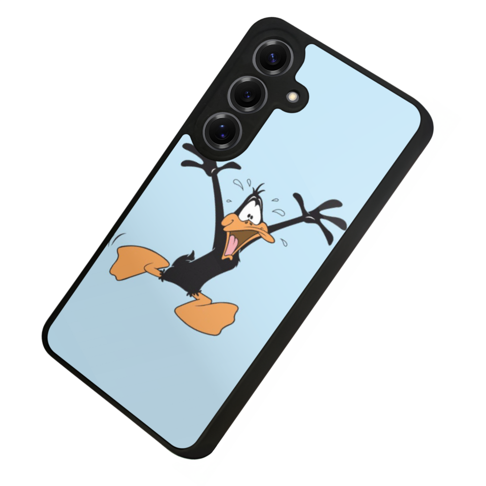 Samsung Galaxy S25 Uyumlu Daffy duck Tasarımlı Glossy Premium Kılıf
