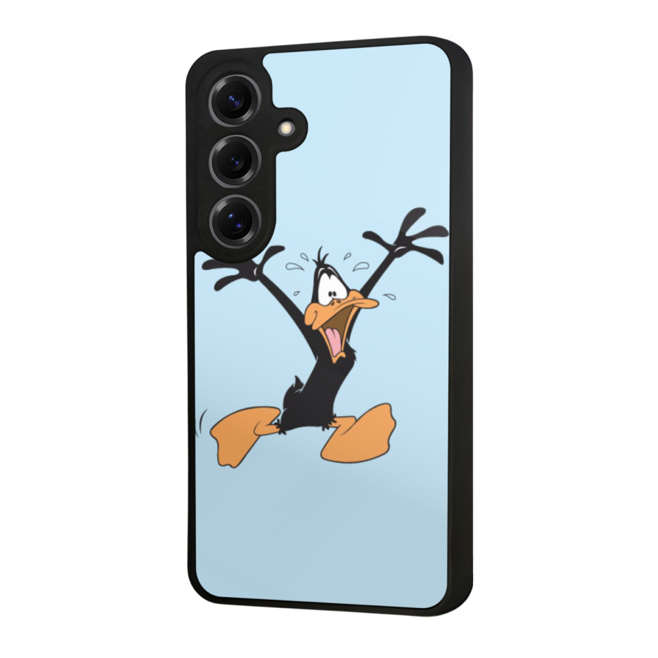 Samsung Galaxy S25 Uyumlu Daffy duck Tasarımlı Glossy Premium Kılıf