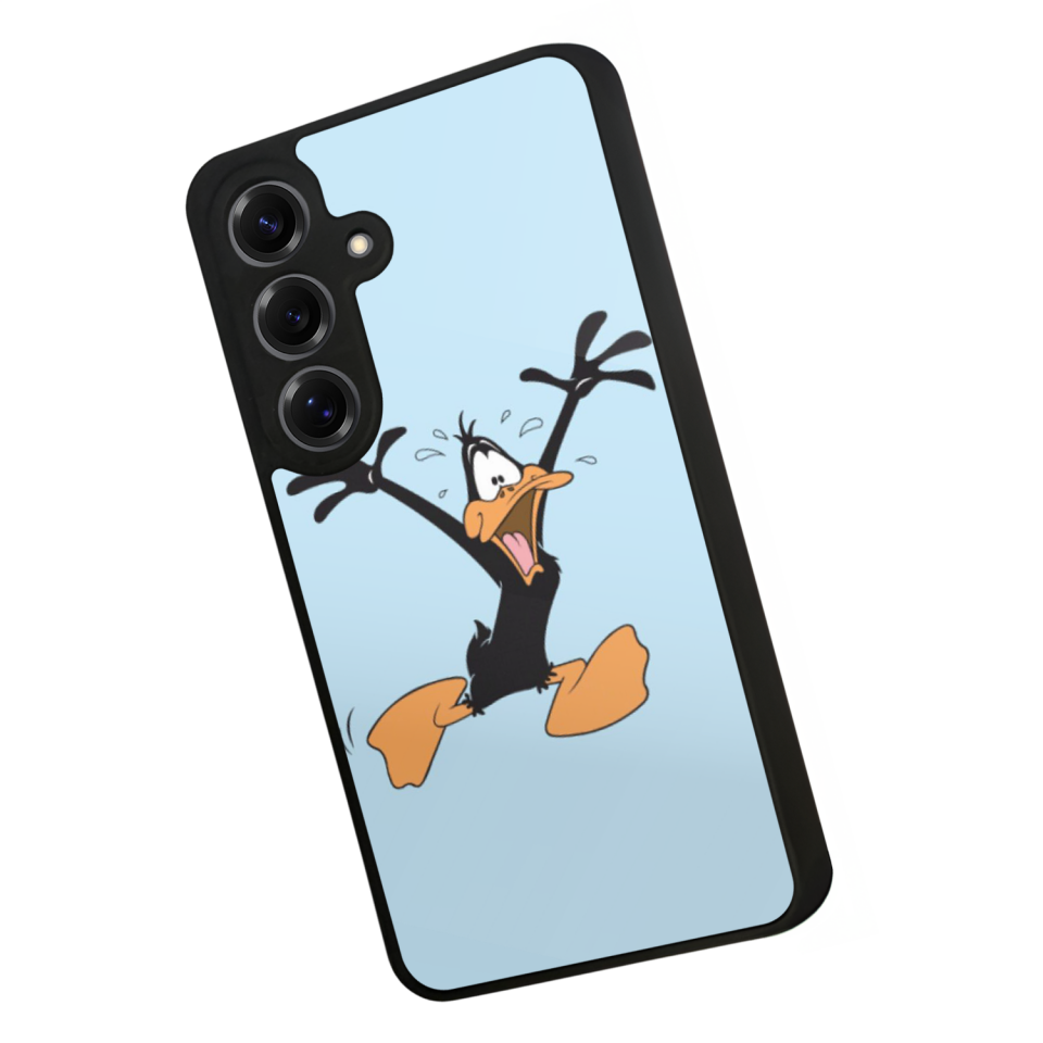 Samsung Galaxy S25 Uyumlu Daffy duck Tasarımlı Glossy Premium Kılıf