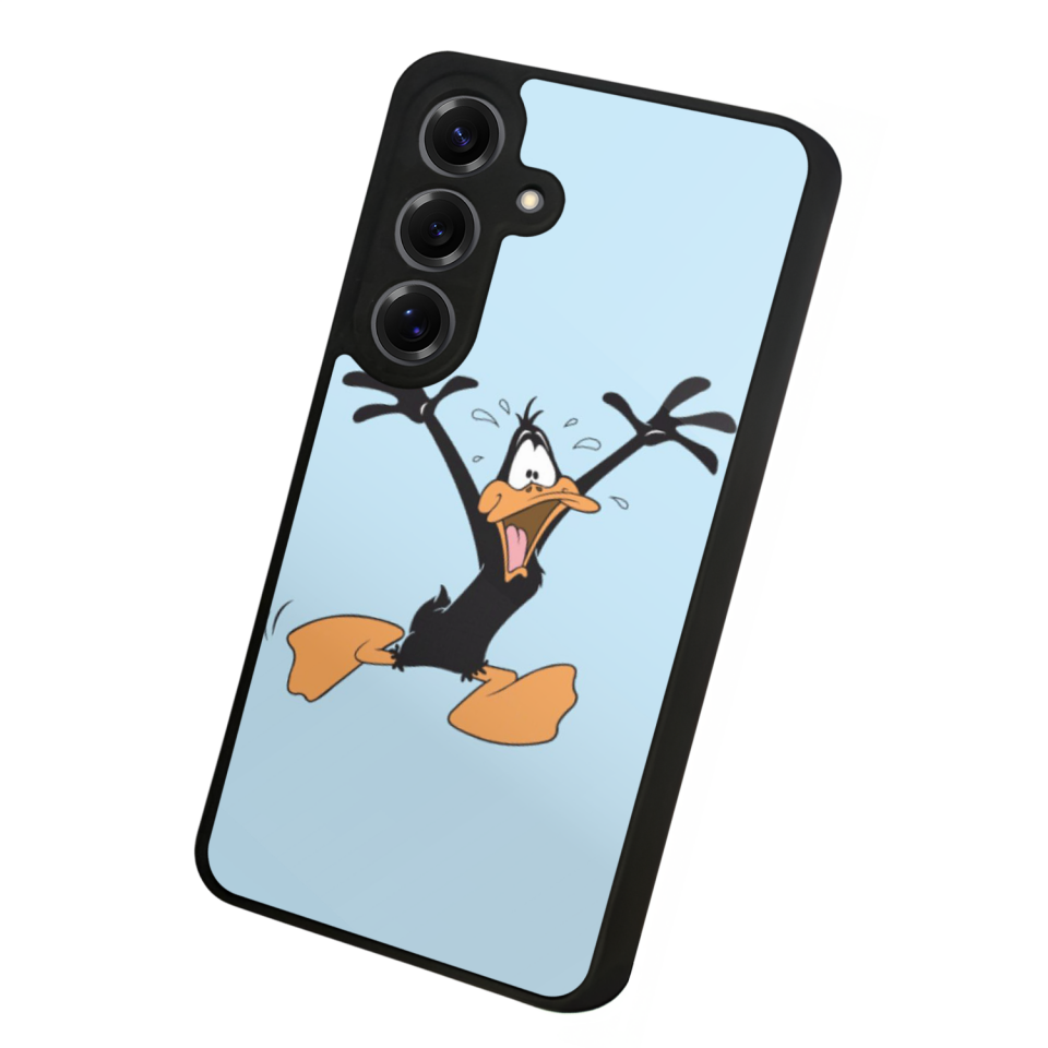Samsung Galaxy S25 Uyumlu Daffy duck Tasarımlı Glossy Premium Kılıf