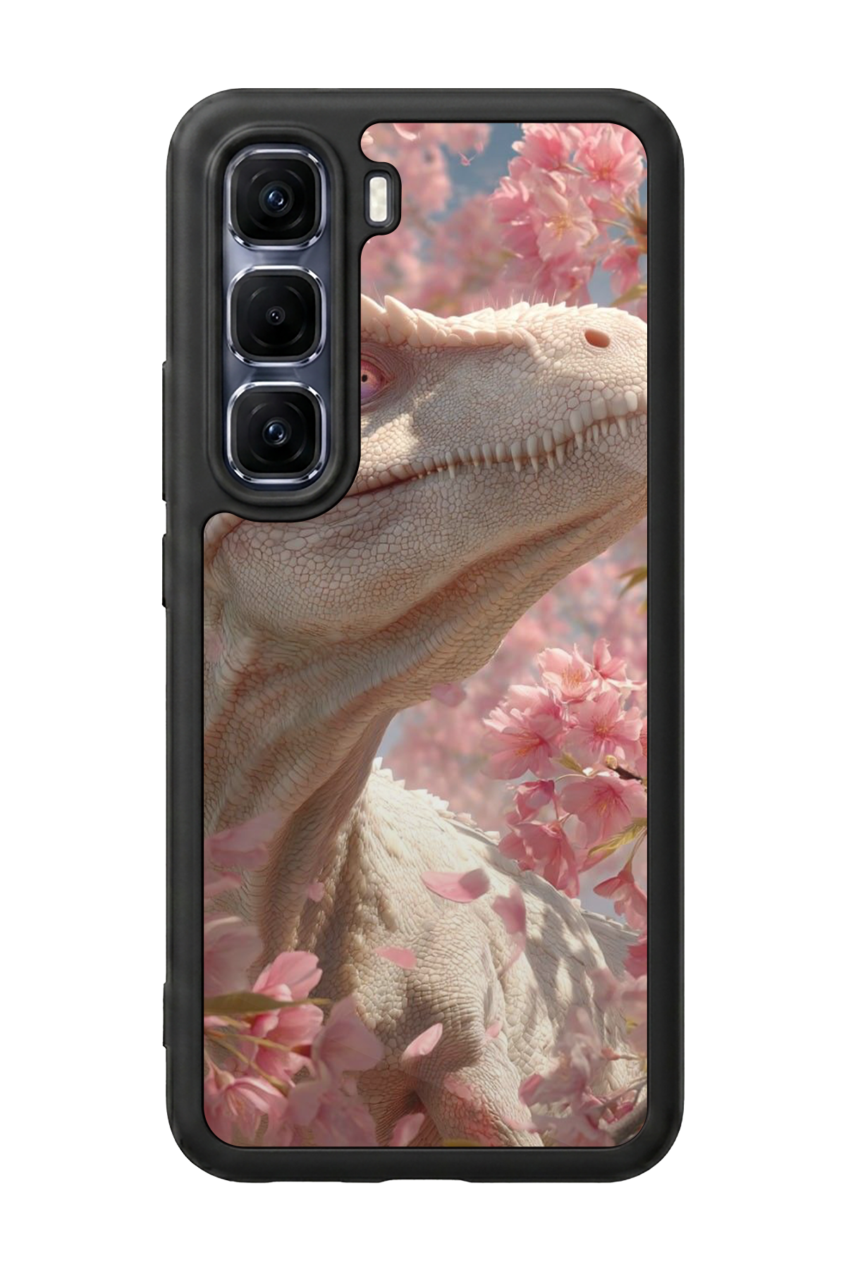 Infinix Hot 60 Pro Plus Uyumlu Dinazor Tasarımlı Glossy Premium Kılıf