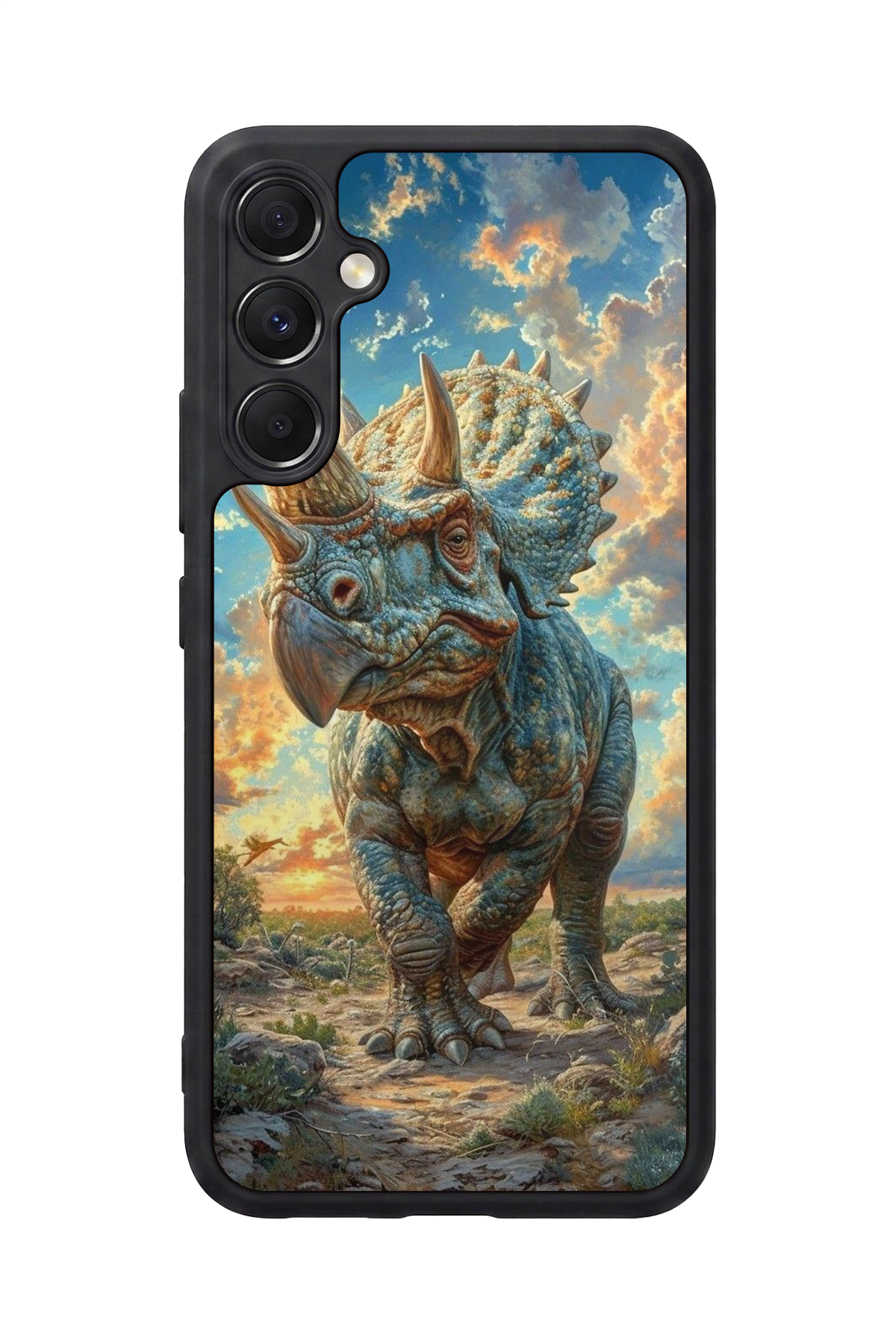 Samsung Galaxy A34 Uyumlu Dinazor Tasarımlı Glossy Premium Kılıf