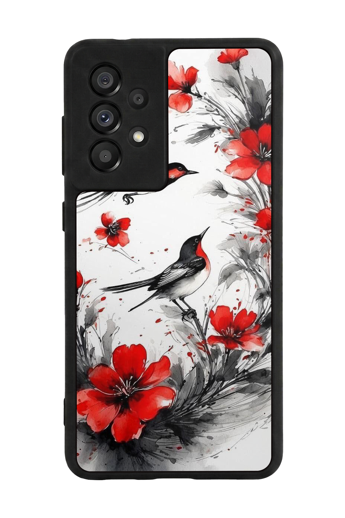 Samsung Galaxy A73 Uyumlu Floral Tasarımlı Glossy Premium Kılıf