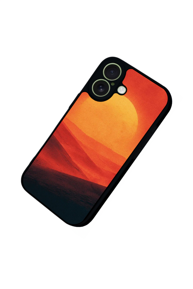 iPhone 17 Uyumlu Güneş Tasarımlı Glossy Premium Kılıf