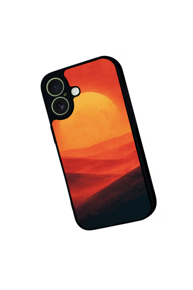 iPhone 17 Uyumlu Güneş Tasarımlı Glossy Premium Kılıf