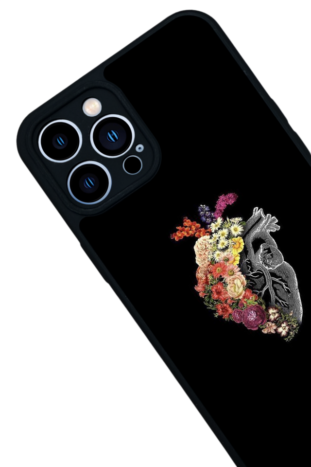 iPhone 12 Pro Max Uyumlu Kalp Love Tasarımlı Glossy Premium Kılıf