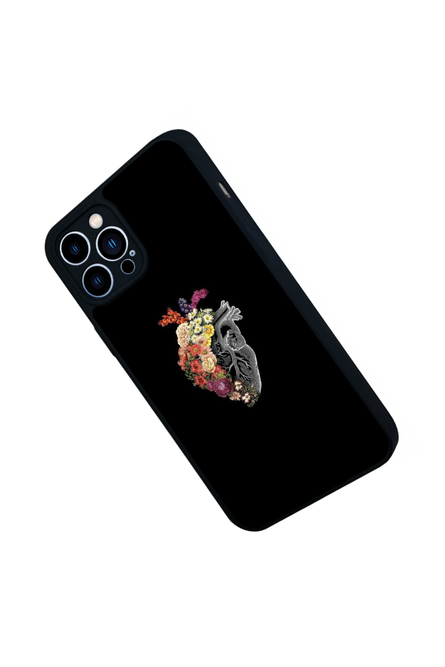iPhone 12 Pro Max Uyumlu Kalp Love Tasarımlı Glossy Premium Kılıf