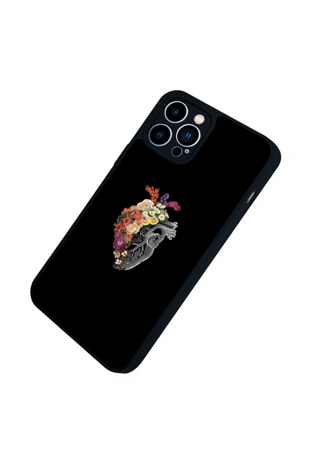 iPhone 12 Pro Max Uyumlu Kalp Love Tasarımlı Glossy Premium Kılıf
