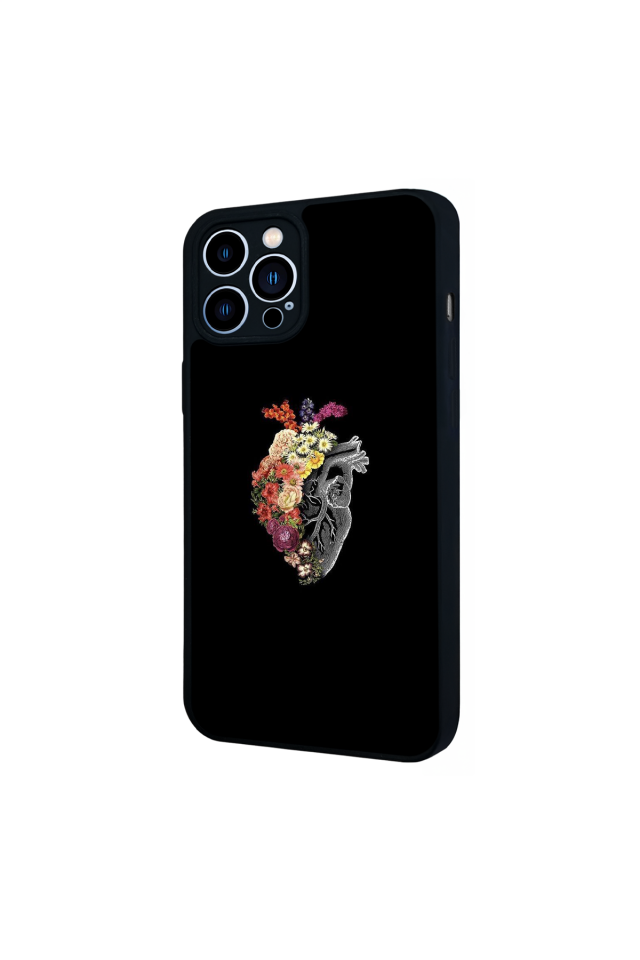 iPhone 12 Pro Max Uyumlu Kalp Love Tasarımlı Glossy Premium Kılıf