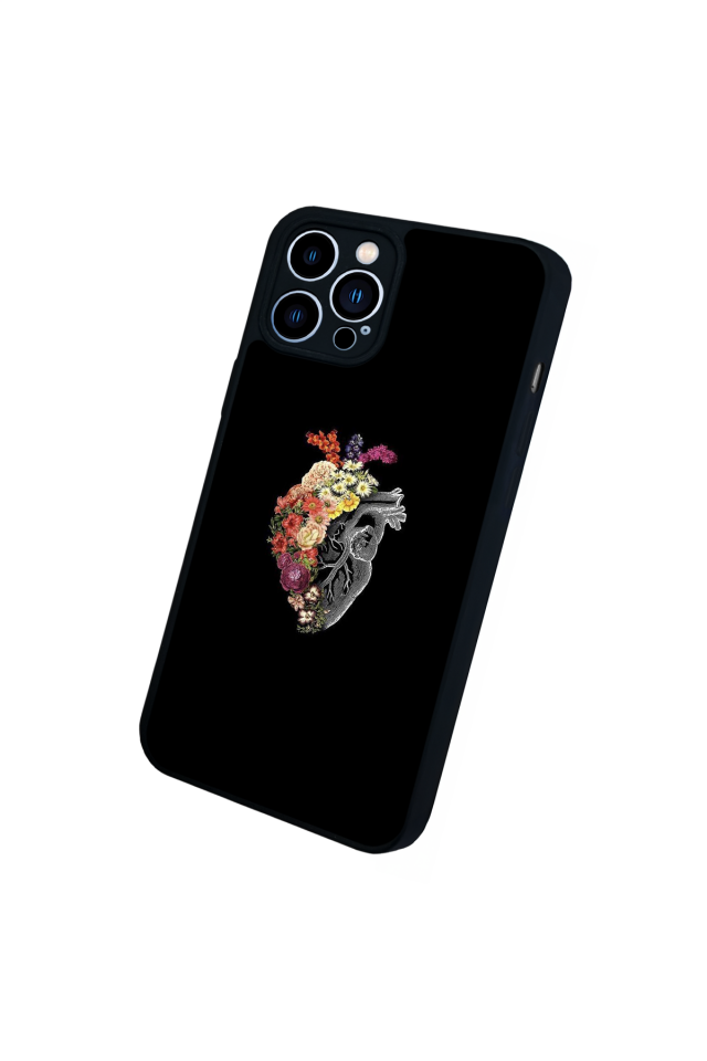 iPhone 12 Pro Max Uyumlu Kalp Love Tasarımlı Glossy Premium Kılıf