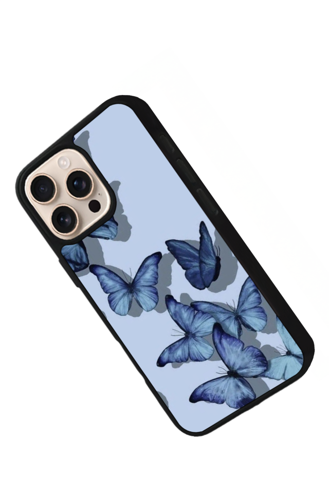 iPhone 16 Pro Max Uyumlu Kelebek Tasarımlı Glossy Premium Kılıf