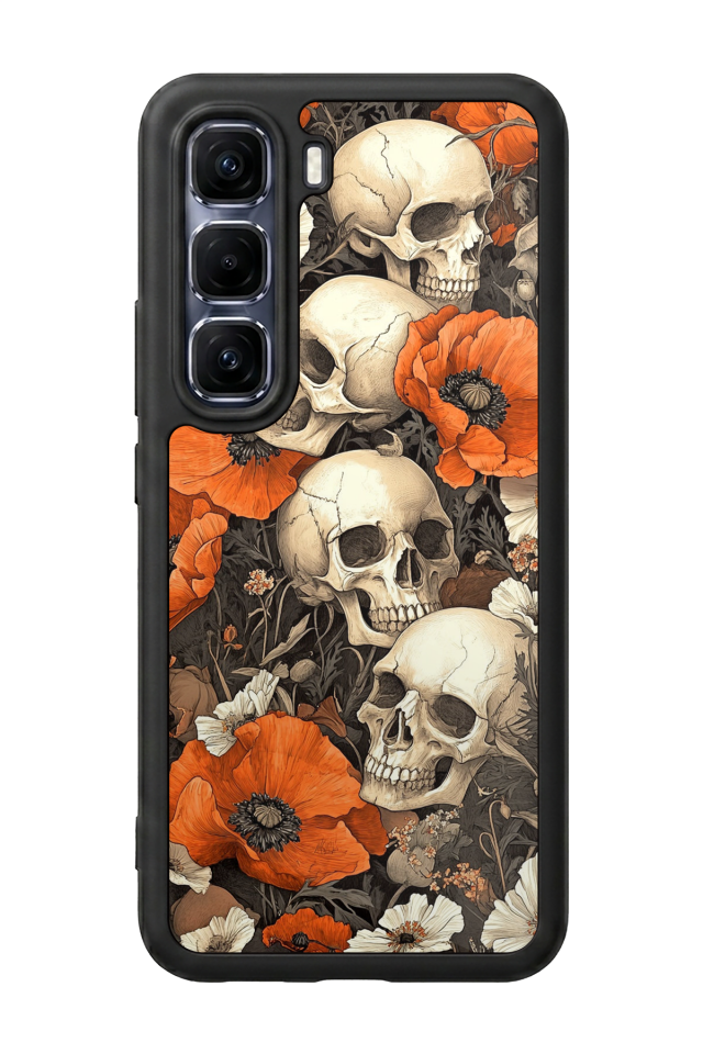 Infinix Hot 60 Pro Plus Uyumlu KuruKafa Tasarımlı Glossy Premium Kılıf