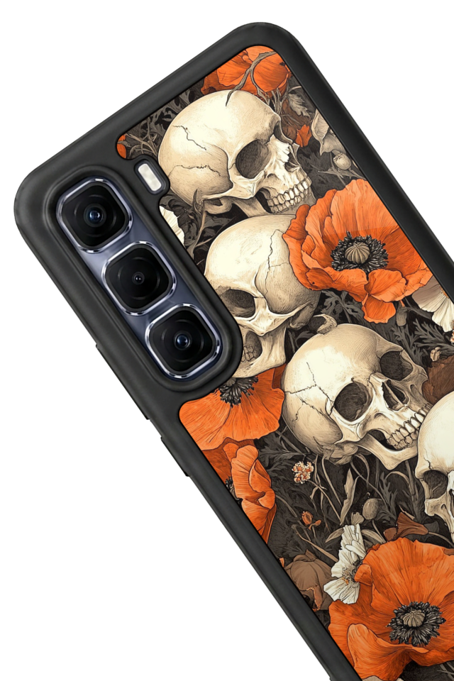 Infinix Hot 60 Pro Plus Uyumlu KuruKafa Tasarımlı Glossy Premium Kılıf