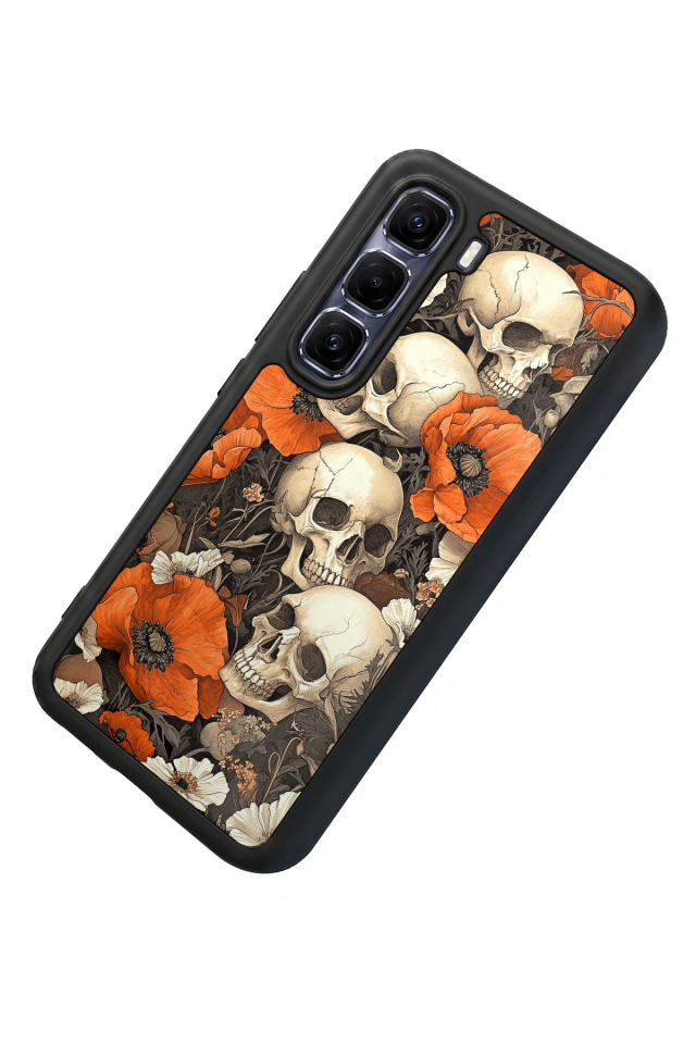 Infinix Hot 60 Pro Plus Uyumlu KuruKafa Tasarımlı Glossy Premium Kılıf