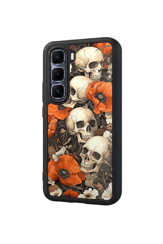 Infinix Hot 60 Pro Plus Uyumlu KuruKafa Tasarımlı Glossy Premium Kılıf