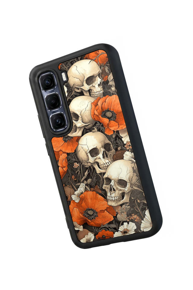 Infinix Hot 60 Pro Plus Uyumlu KuruKafa Tasarımlı Glossy Premium Kılıf