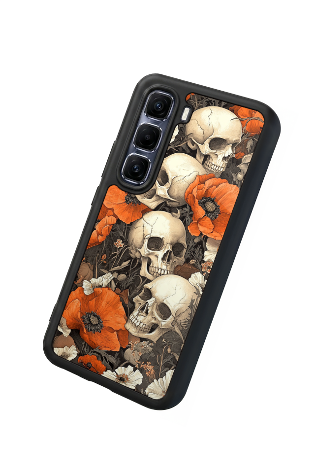 Infinix Hot 60 Pro Plus Uyumlu KuruKafa Tasarımlı Glossy Premium Kılıf