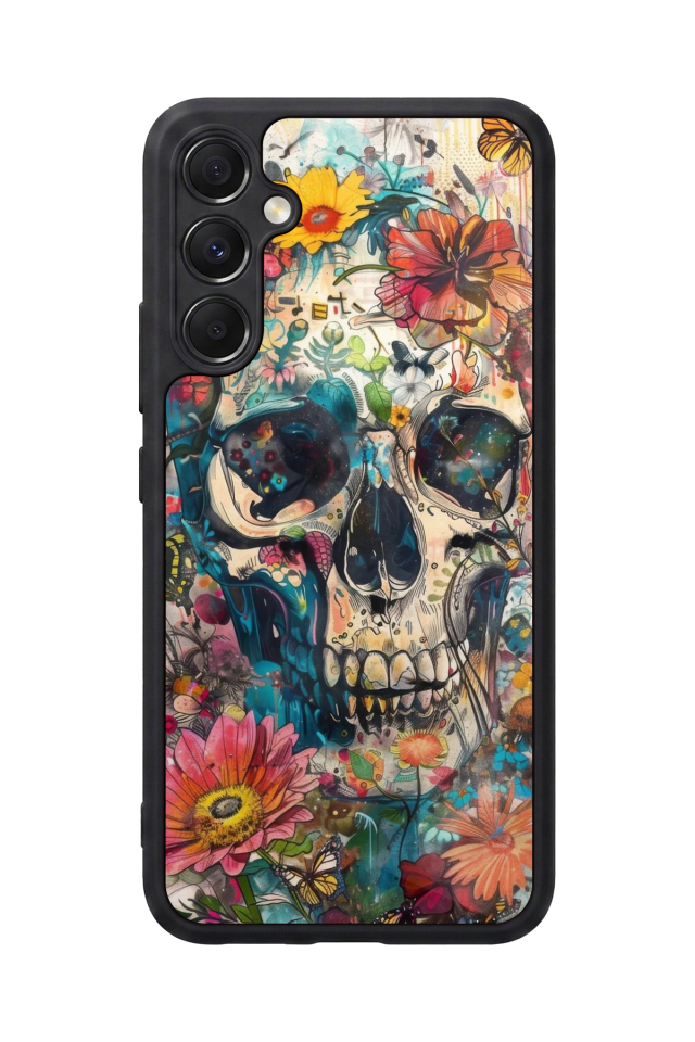 Samsung Galaxy A34 Uyumlu KuruKafa Tasarımlı Glossy Premium Kılıf