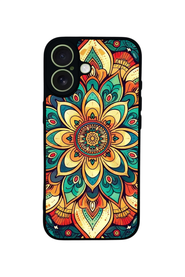 iPhone 17 Uyumlu Mandala Tasarımlı Glossy Premium Kılıf
