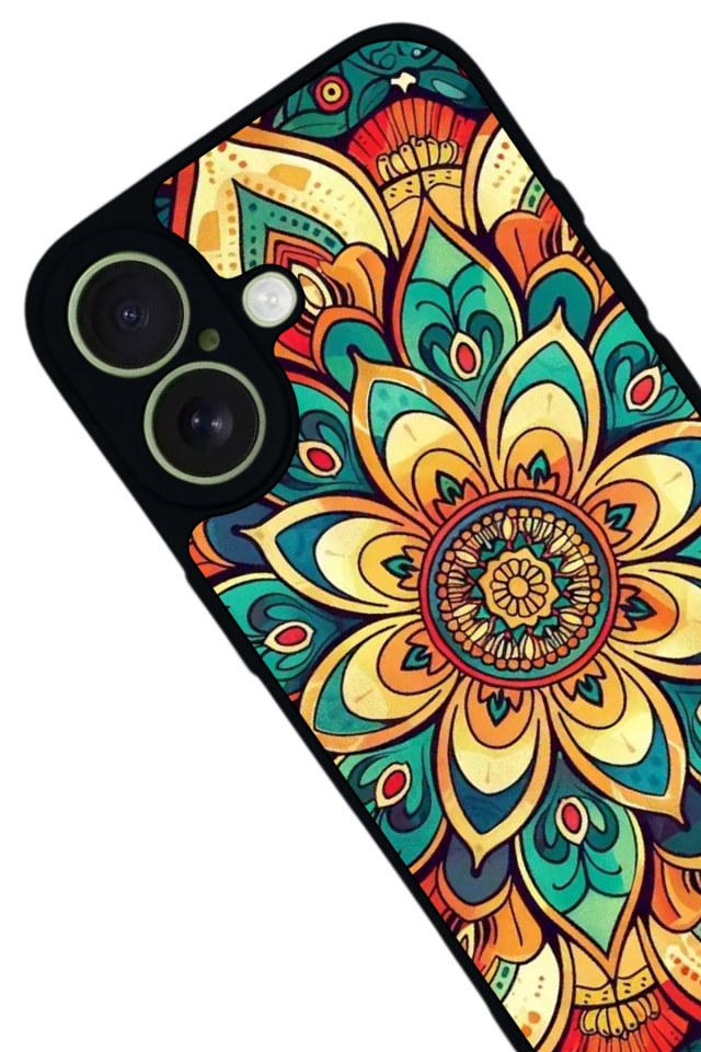 iPhone 17 Uyumlu Mandala Tasarımlı Glossy Premium Kılıf