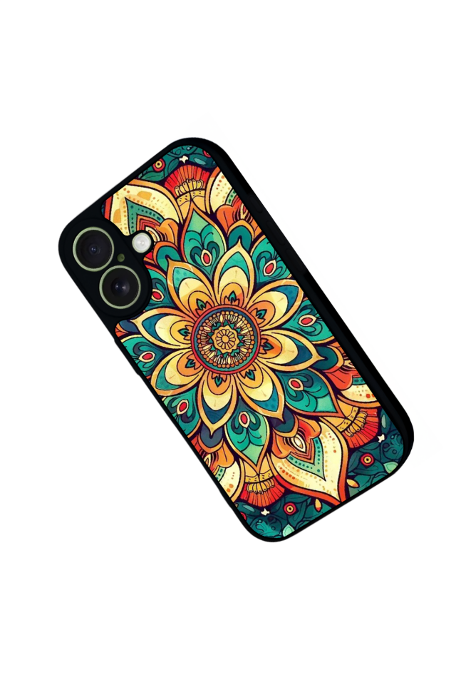 iPhone 17 Uyumlu Mandala Tasarımlı Glossy Premium Kılıf