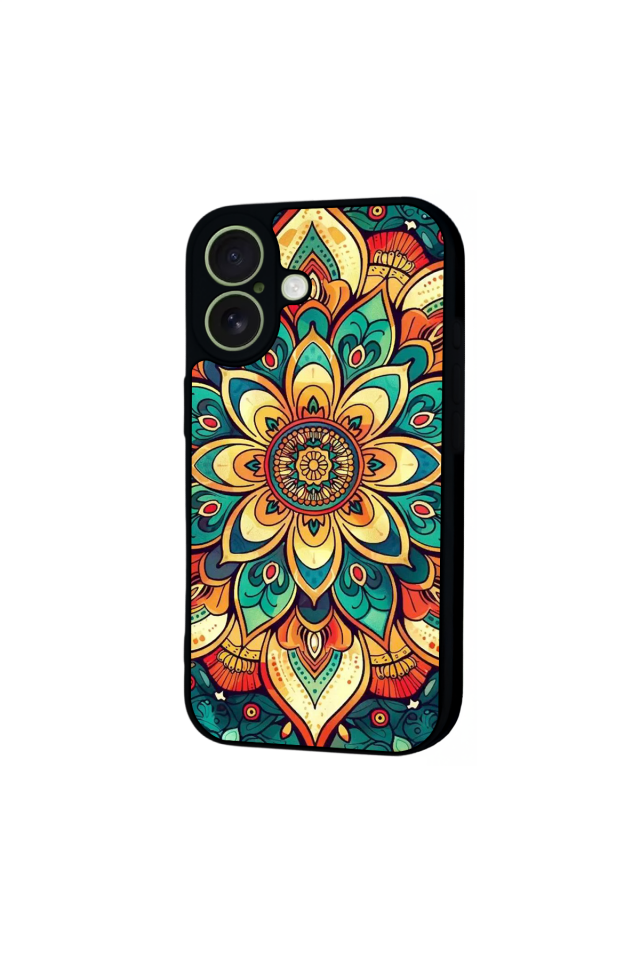 iPhone 17 Uyumlu Mandala Tasarımlı Glossy Premium Kılıf