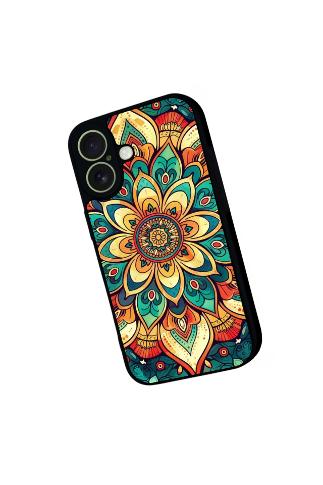iPhone 17 Uyumlu Mandala Tasarımlı Glossy Premium Kılıf