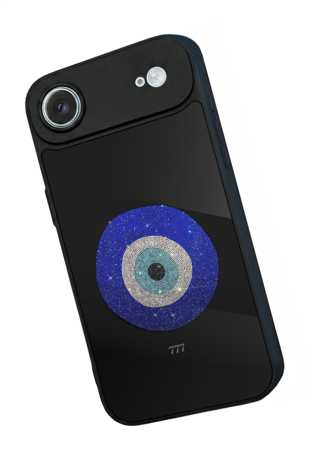 iPhone 17 Air Uyumlu Nazar Tasarımlı Glossy Premium Kılıf