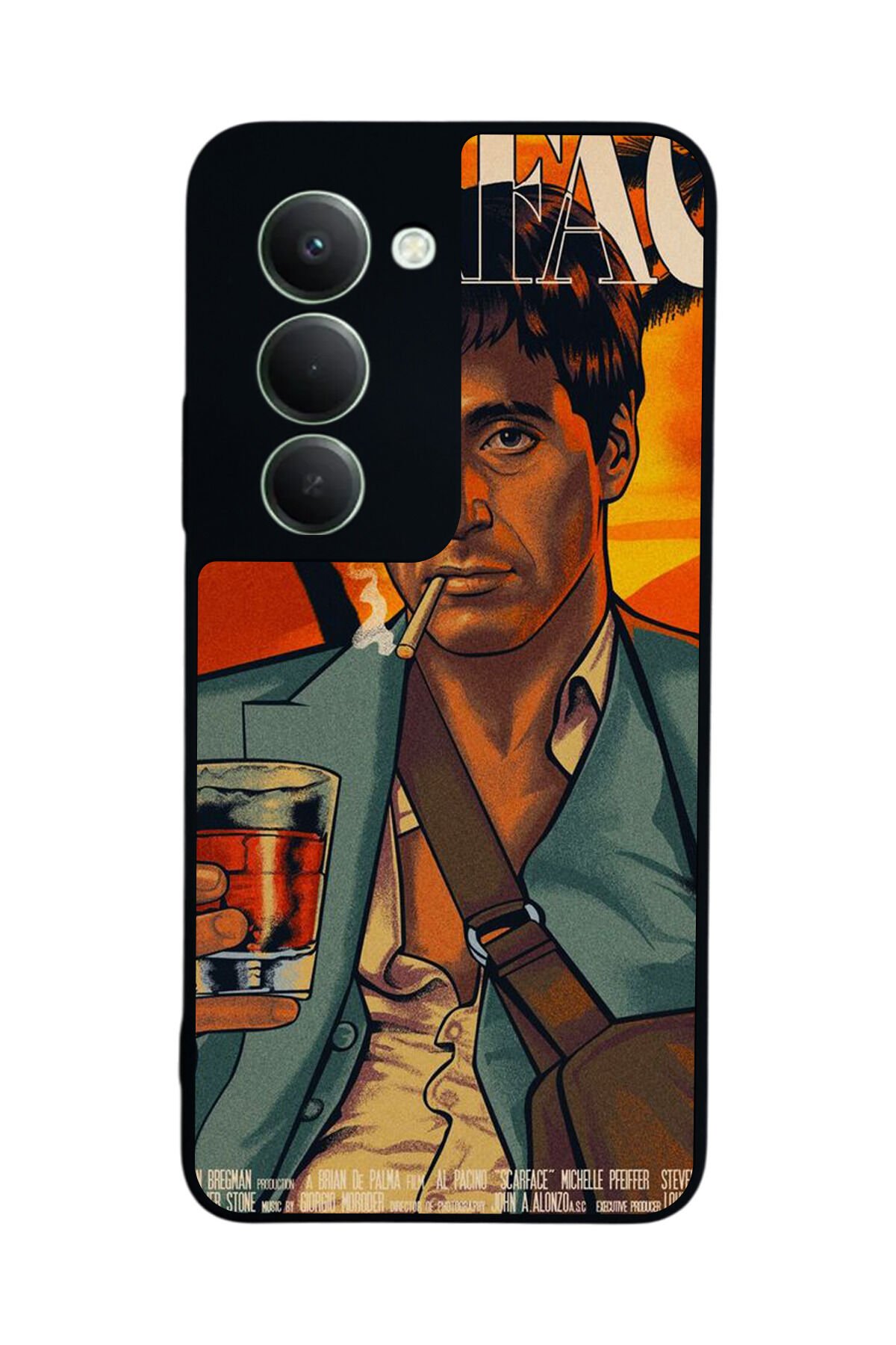 Xiaomi Redmi 15 5G Uyumlu Scarface Tasarımlı Glossy Premium Kılıf