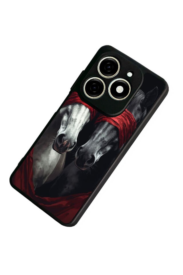 Infınıx Smart 8 Pro Uyumlu At Horse Tasarımlı Glossy Premium Kılıf