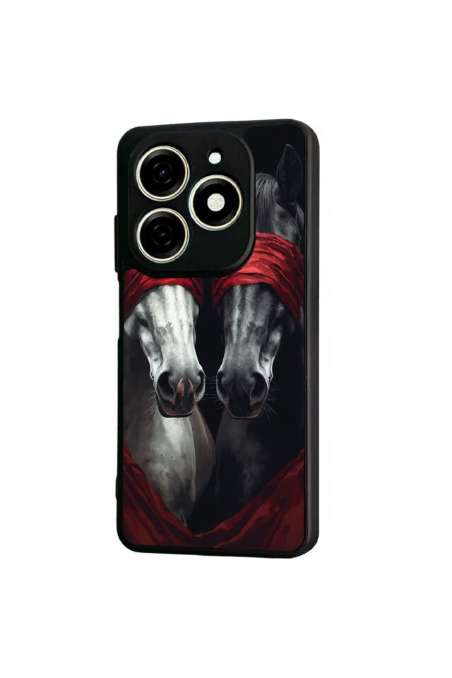 Infınıx Smart 8 Pro Uyumlu At Horse Tasarımlı Glossy Premium Kılıf