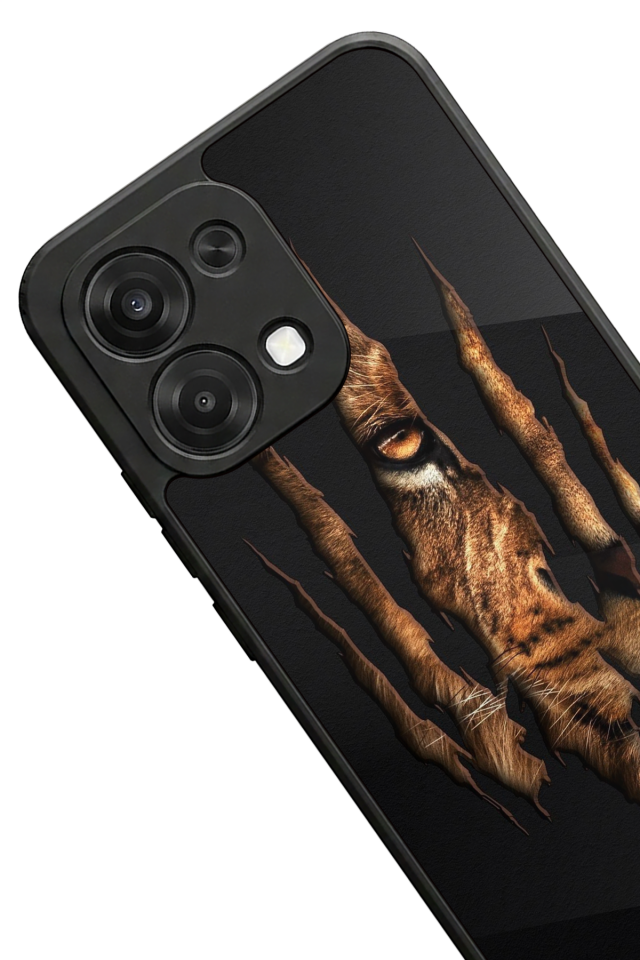 Oppo A6 Pro Uyumlu Aslan Tasarımlı Glossy Premium Kılıf