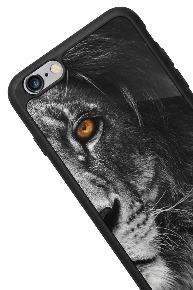 iPhone 6 Plus Uyumlu Aslan Tasarımlı Glossy Premium Kılıf