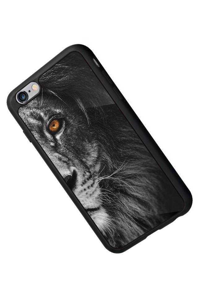 iPhone 6 Plus Uyumlu Aslan Tasarımlı Glossy Premium Kılıf