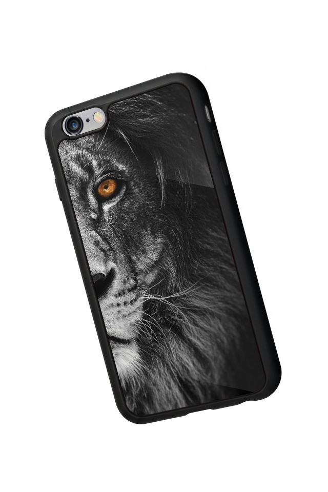 iPhone 6 Plus Uyumlu Aslan Tasarımlı Glossy Premium Kılıf