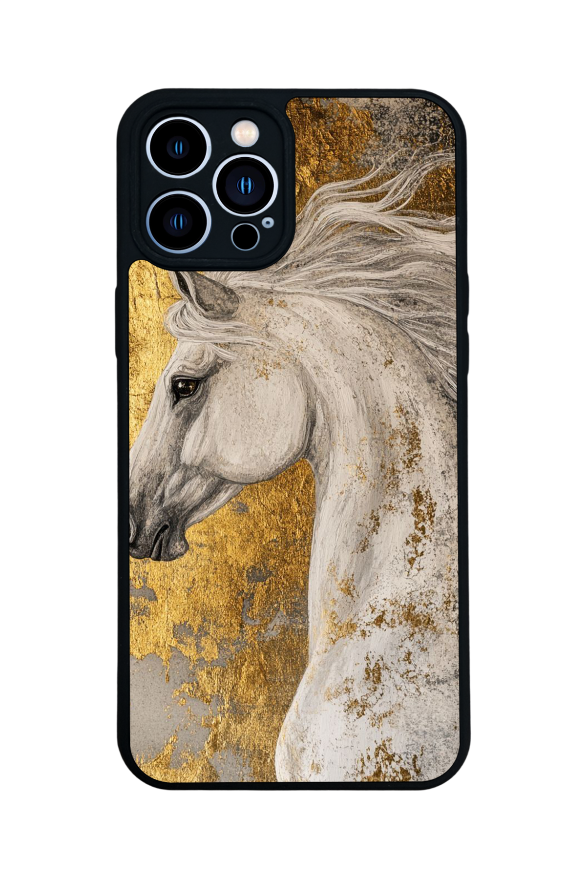 iPhone 13 Pro Max Uyumlu At Horse Tasarımlı Glossy Premium Kılıf